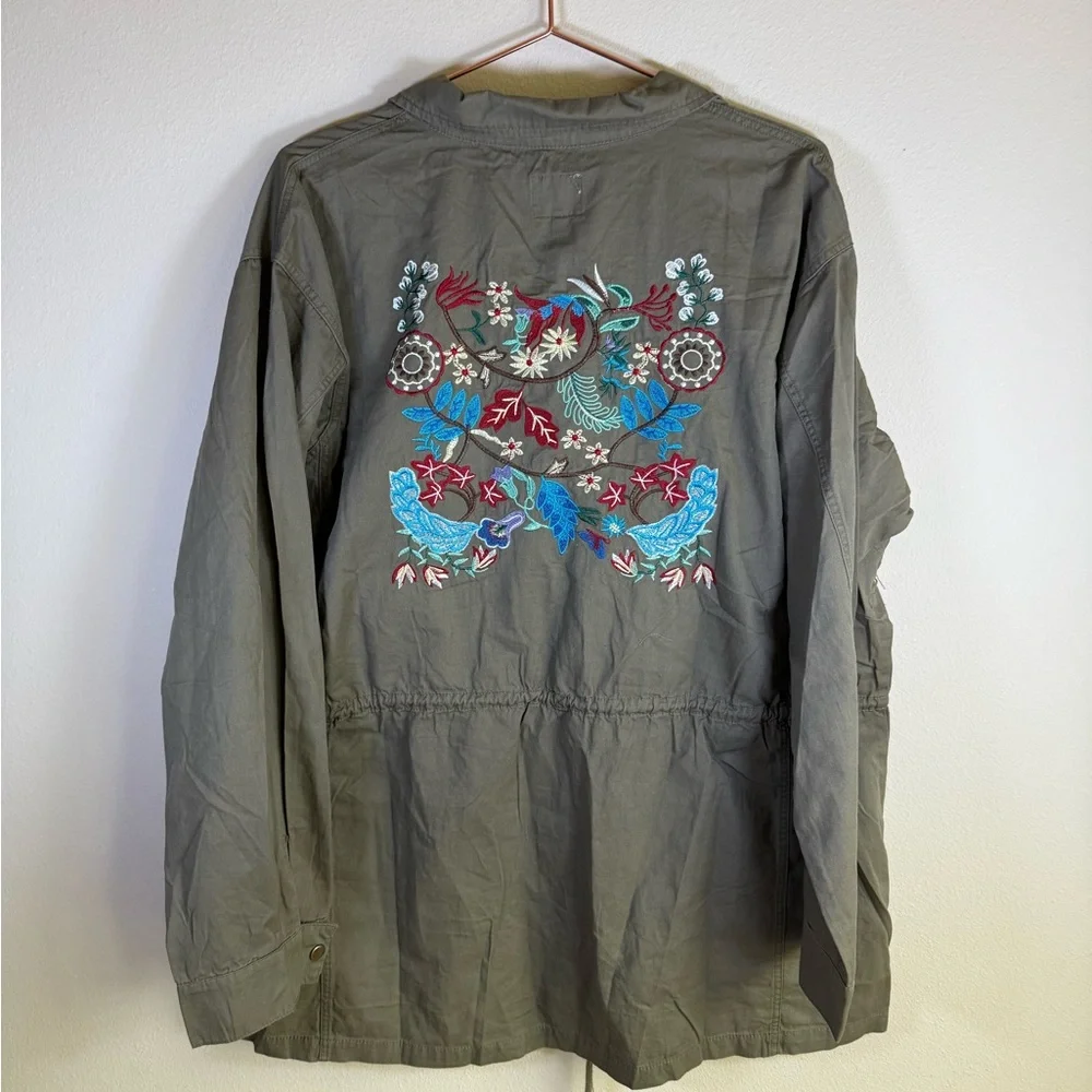 Hayden Embroidered Utility Jacket – NWT ✨🌿 1XL - Picture 1 of 6
